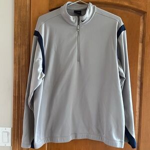Nike Men's Golf Therma-Fit Silver Blue Quarter ZipSize XL